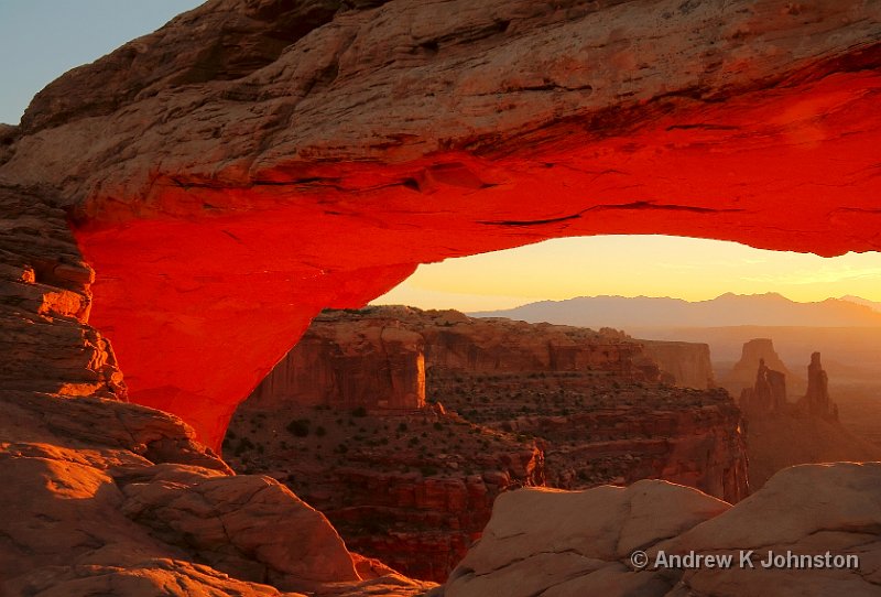 1007_350D_8331-3 HDR.jpg - Mesa Arch, Canyonlands NP, UT. HDR composition from two exposures: 1/50s and 1/200s.